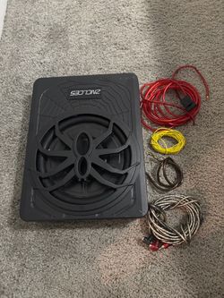 ZNCLCES Under-Seat Car Subwoofer with Wiring Kit