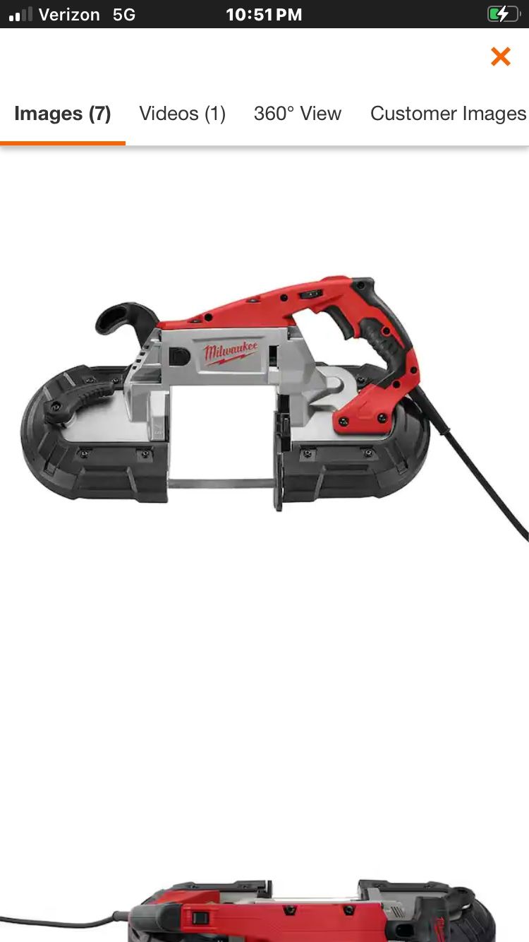Milwaukee Corded Bandsaw