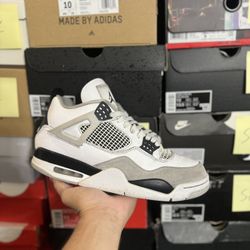 Jordan Military Black 4s size 10 USED