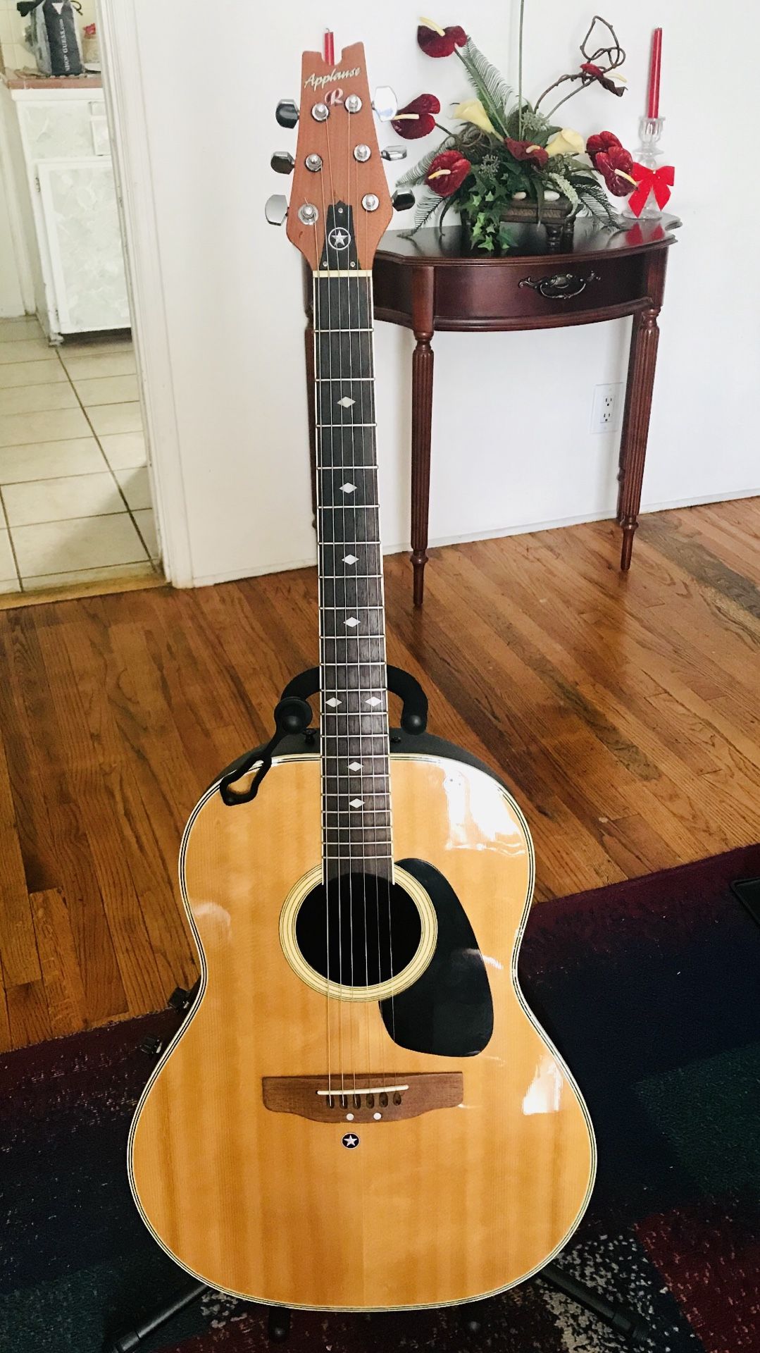 Ovation Applause Natural Acoustic Electric Guitar