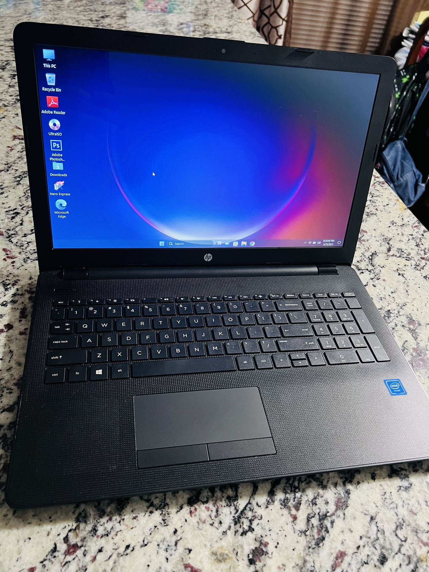 Laptop HP 15 Intel 4GB Ram 500GB HDD Webcam Wifi HDMI Windows 11 Office 2021 Antivirus