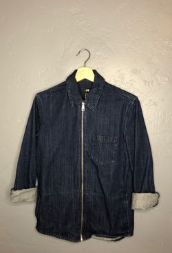 H&M Men’s XS Jean Zip Up Jacket