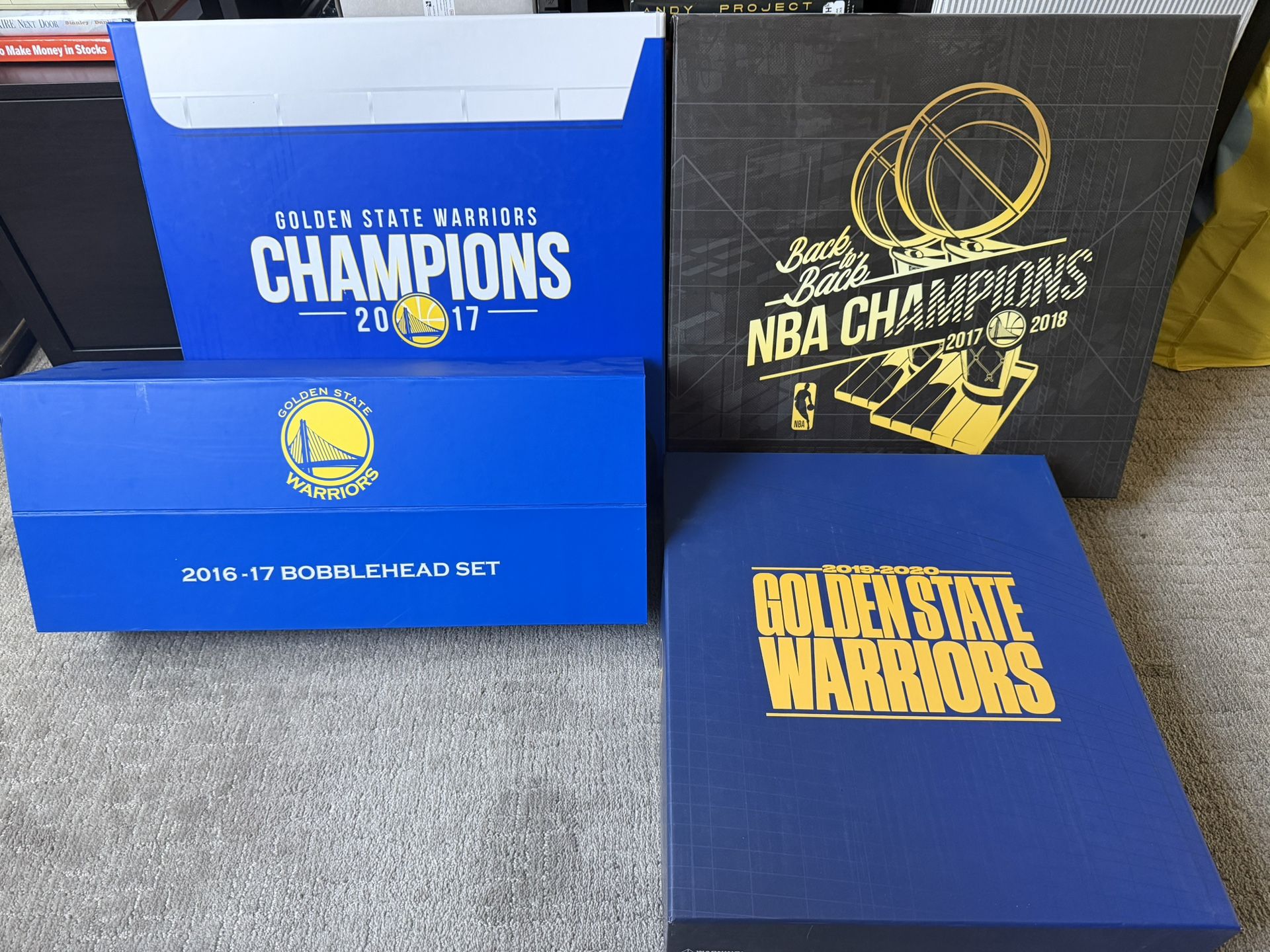 Golden State Warriors Bobble head Sets Lot Of 4 Complete