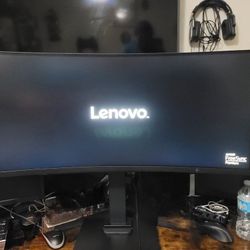 Lenovo G34w-10 34-Inch WQHD Curved Ultra Wide Gaming Monitor, 144hz