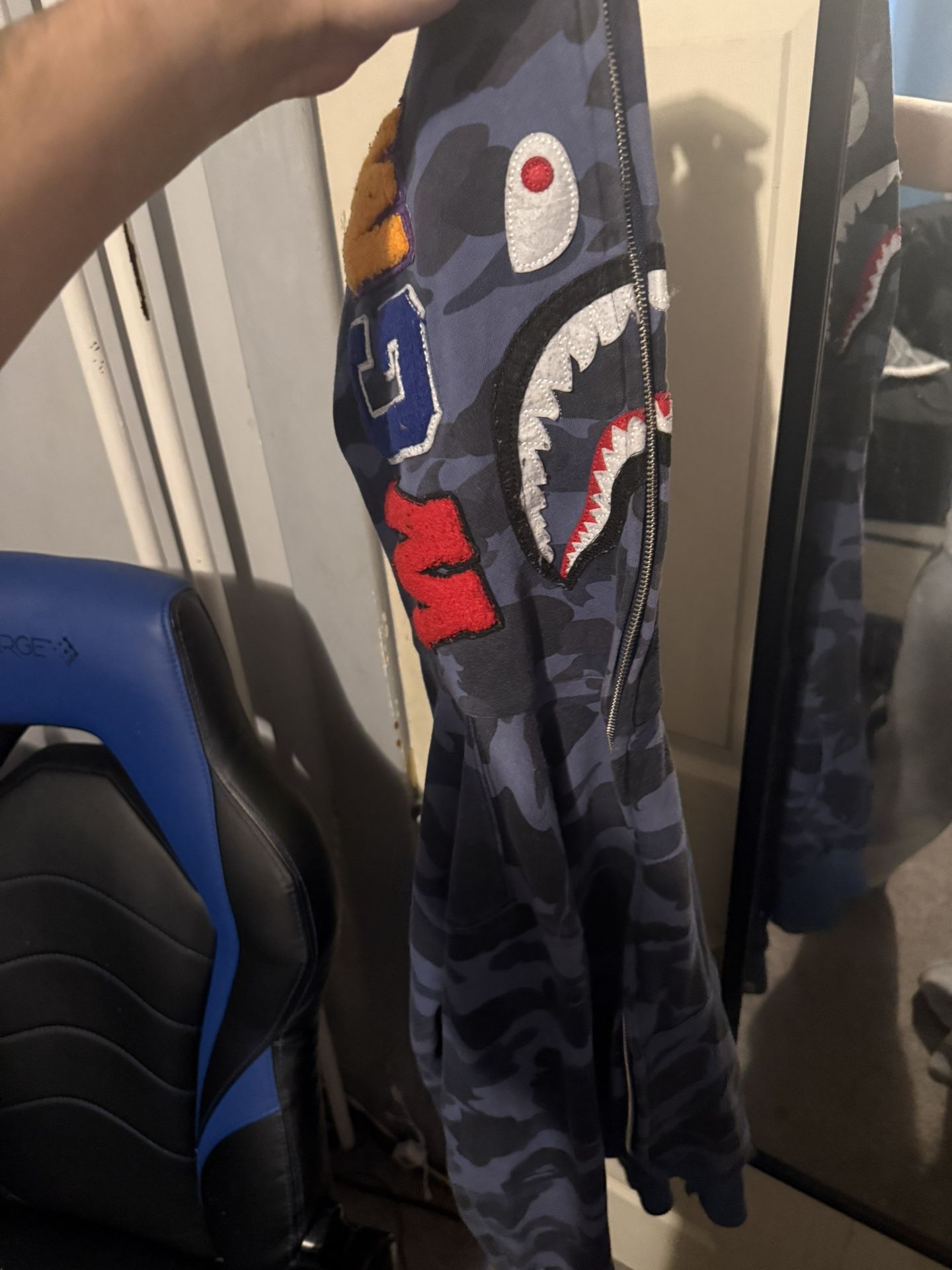 Bape Hoodie Blue