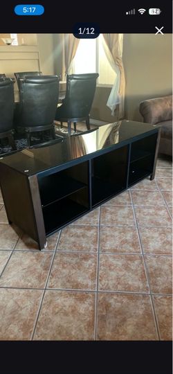 65-inch long TV stand for 55/60/70 inch tv with 5 storage and cubby and outlet outside