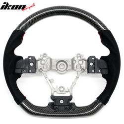 Fits 2012–2016 Subaru Impreza & Legacy Carbon Fiber Steering Wheel W/Red Stitching