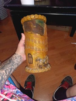 1960 German Hand Carved Candle