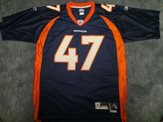 ReebokJohn Lynch #47 Denver Broncos NFL On-Field Stitched Home Jersey L+2 Mens L