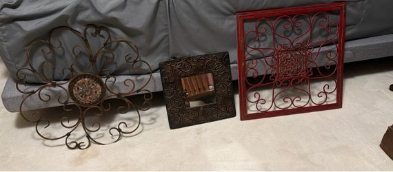 Home decor: Metal Wall Art Set of 3