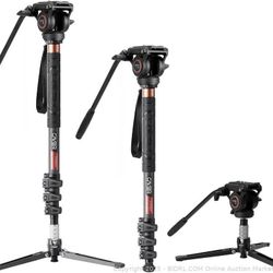 Cayer CF34 Carbon Fiber Camer Monopod Kit, 72 inch Professional Telescopic
- NEW