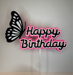 BUTTERFLY CAKE TOPPER