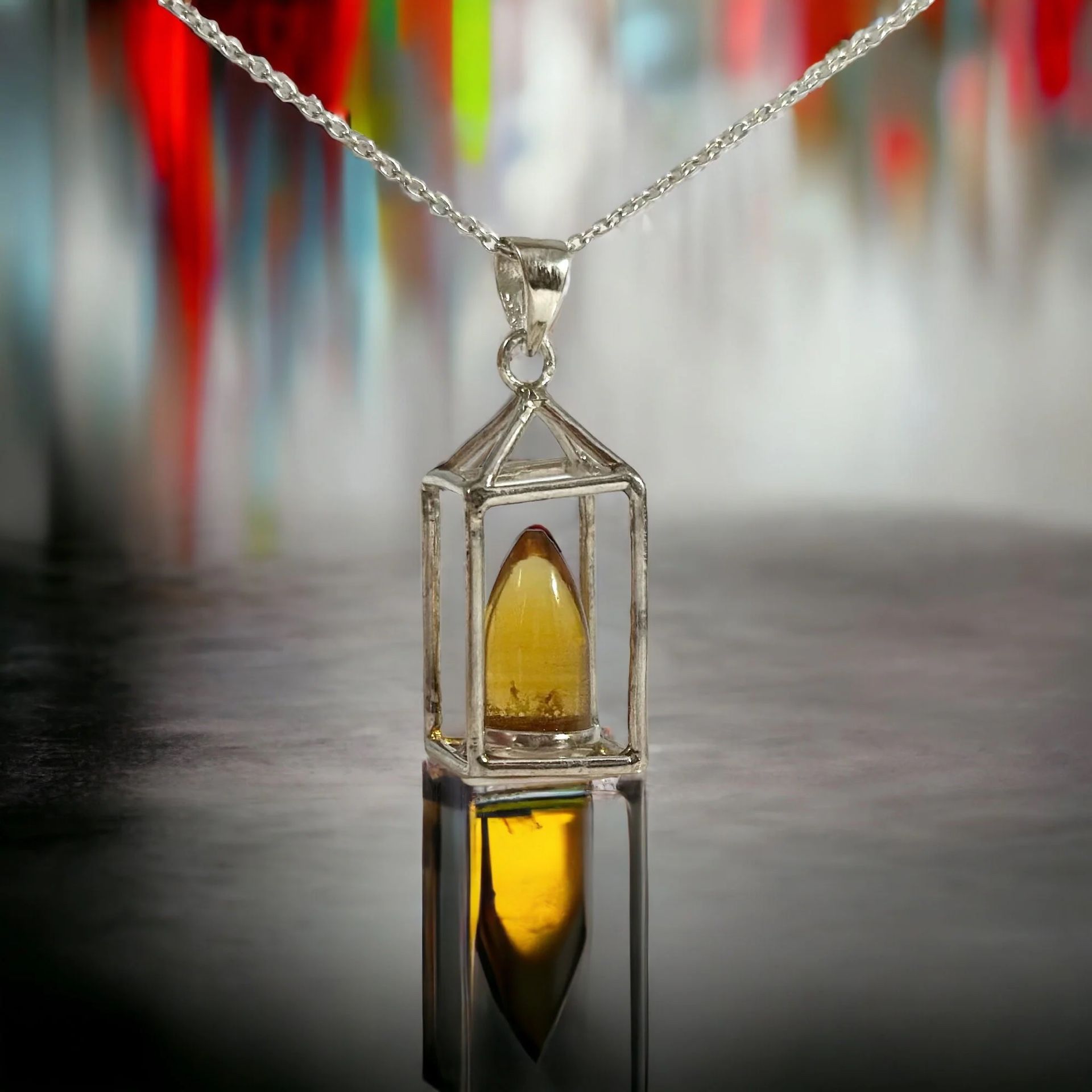 Unique One-of-kind  Lantern Pendants Natural Gemstones