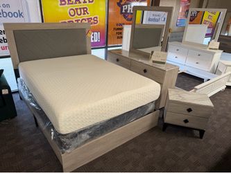 Modern gray bedroom set