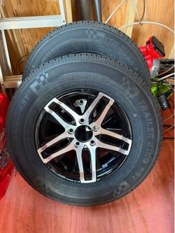 Trailer rims and tires
