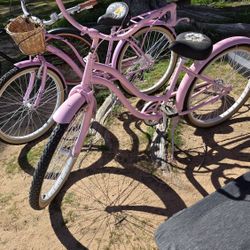 Beach Cruiser Bikes Pink Black Schwin 