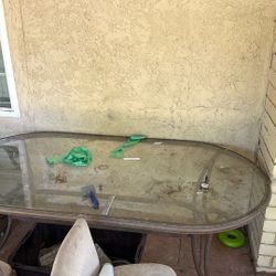 Round Glass Table
