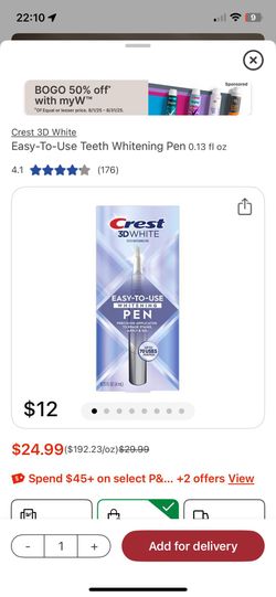Crest whitening pen $10