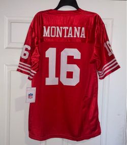 Mitchell & Ness 1990 San Francisco 49ers Joe Montana #16 NFL Jersey Red Adult Men’s 50 Large new with tags