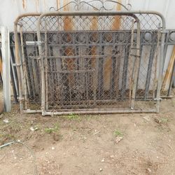 Driveway Chain Link Fence Door