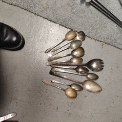 Vintage/Antique Mixed Lot Of Flatware 
