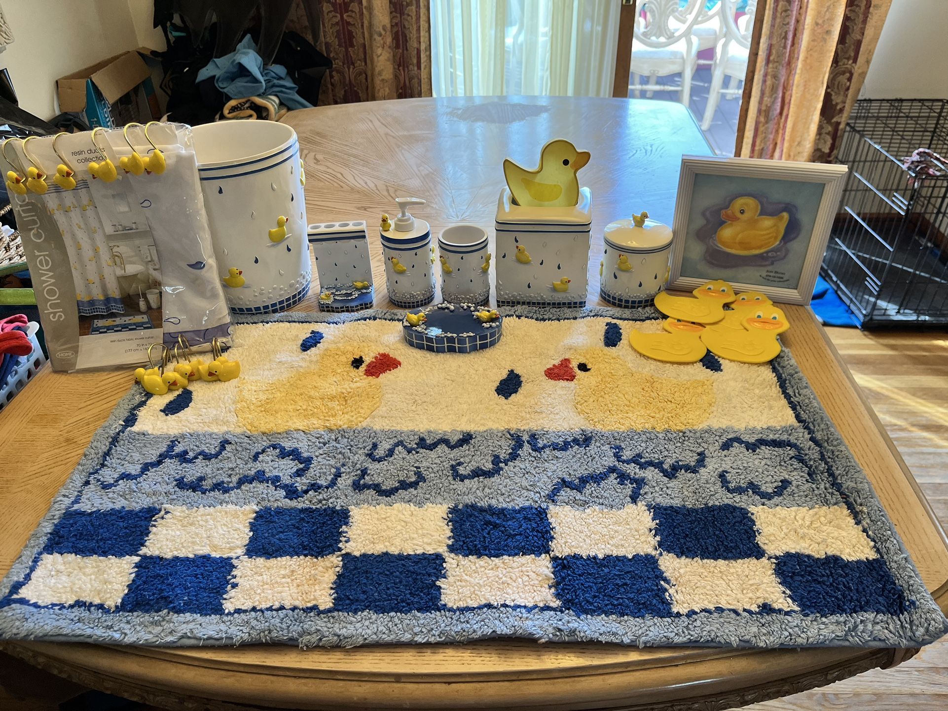14 Piece Resin Duck Bathroom Set