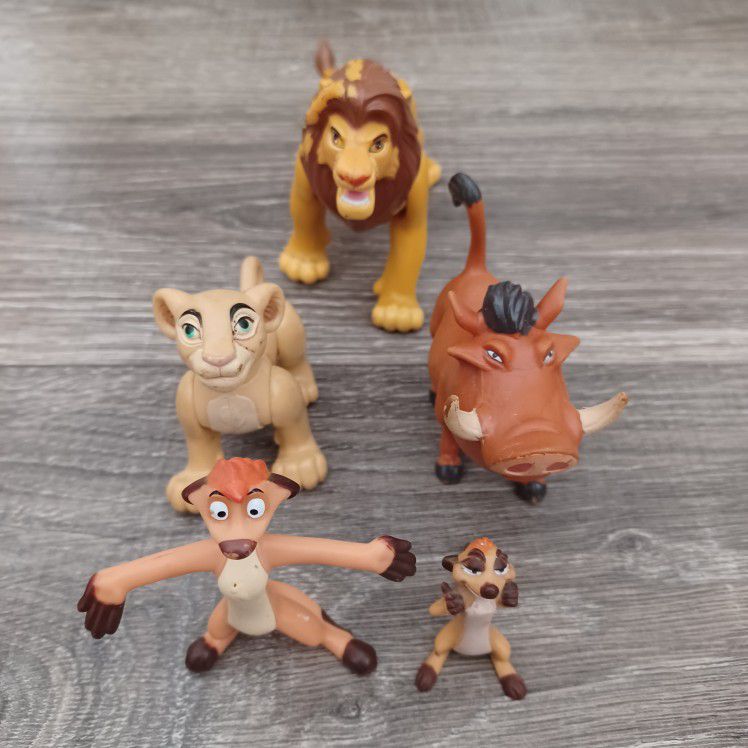 1994 Disney Lion King Fighting Simba, Nala, Pumbaa & Timon
