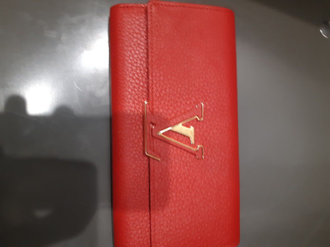 Louis Vuitton Red Womens Clutch