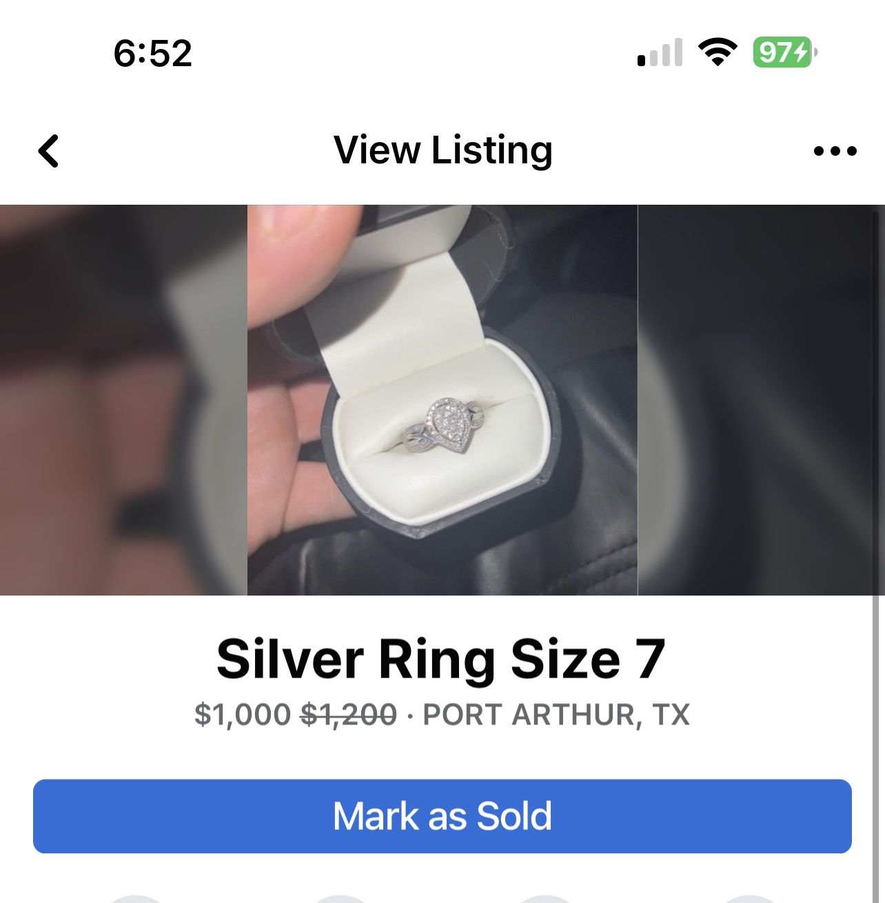 Silver Size 7 Ring