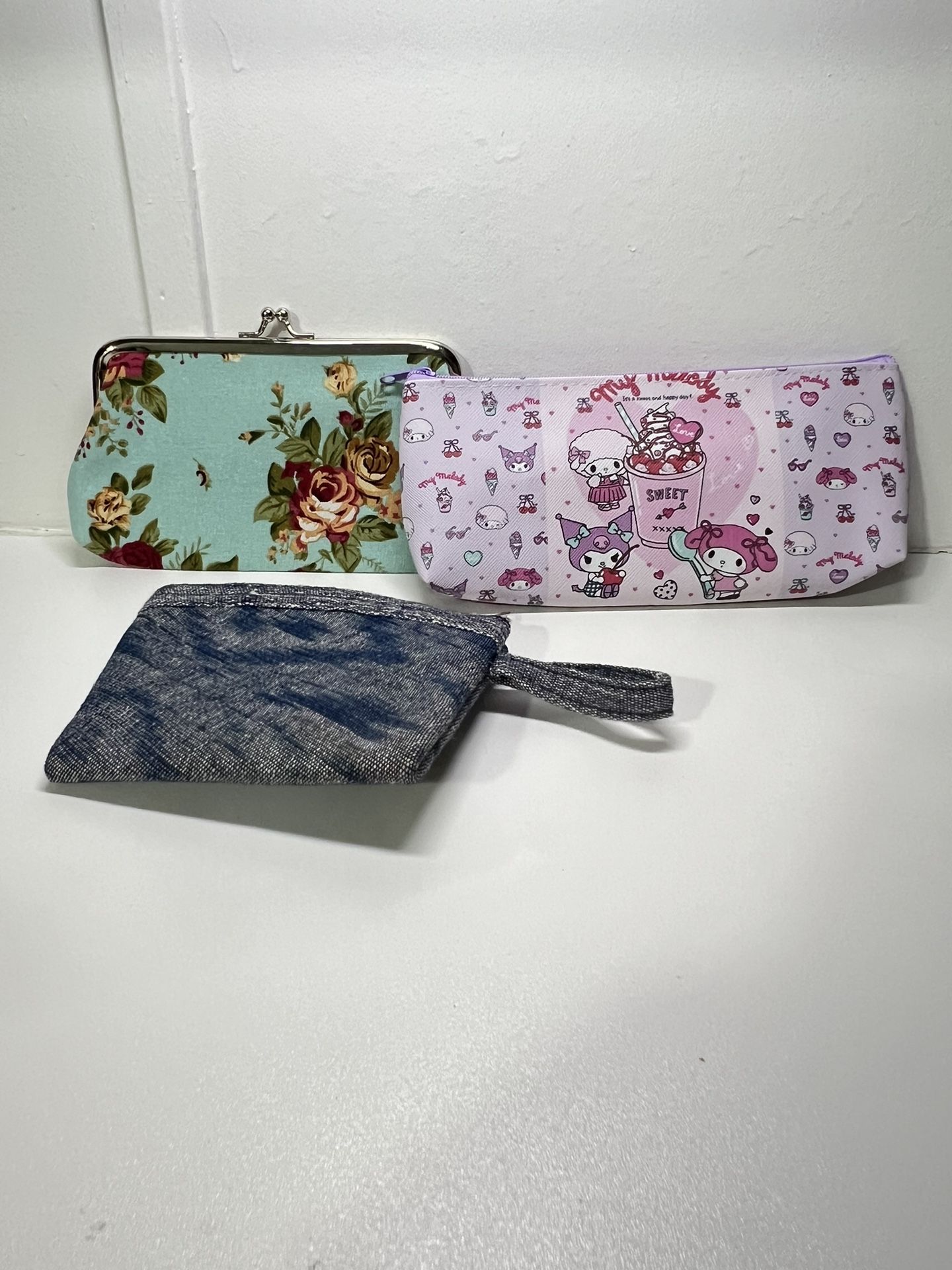 zipper pouch 3 pieces !