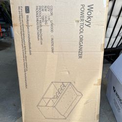 Never Opened Power Tool Organizer: Wood