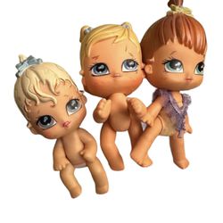 vintage LIL ANGELZ Bratz baby dolls lot 3 pieces   2156