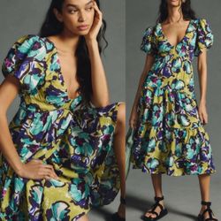 Anthropologie Midi Dress Size M