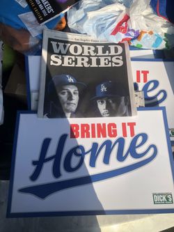 L.A times newspaper 10/20 dodgers WS sport section edition