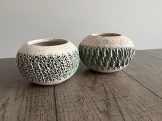 Textured Pottery Bowls