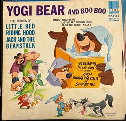 VINTAGE CHILDRENS RECORD ALBUM BOZO THE CLOWN YOGI BEAR