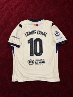 Lamine Yamal #10 FCB Barcelona 2025/26 Away Jersey Size S-M-L