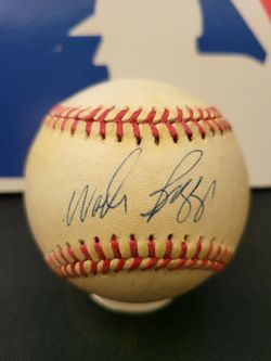 Wade Boggs signed AL baseball