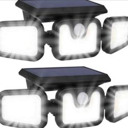 Solar Outdoor Lights, Motion Sensor Outdoor Lights, 50W 100COB IP65 Waterproof Adjustable Solar Security Lights, CANMEIJIA Solar Flood Lights Outdoor 