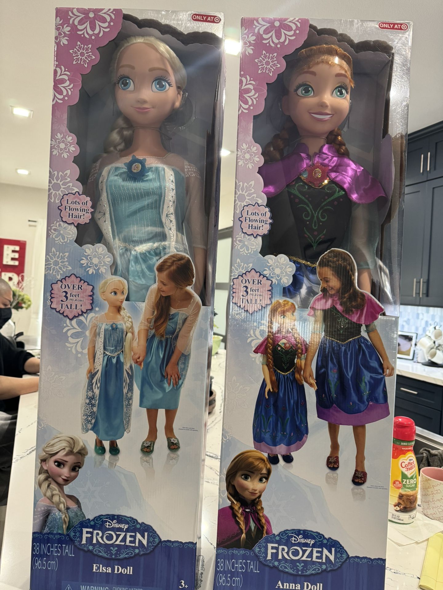 Brand New Never Opened Elsa And Anna Doll 38 Inches Tall