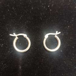 Sterling Silver Hoop Earrings 