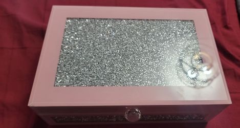 Pink & Silver Sparkle Jewelry Box