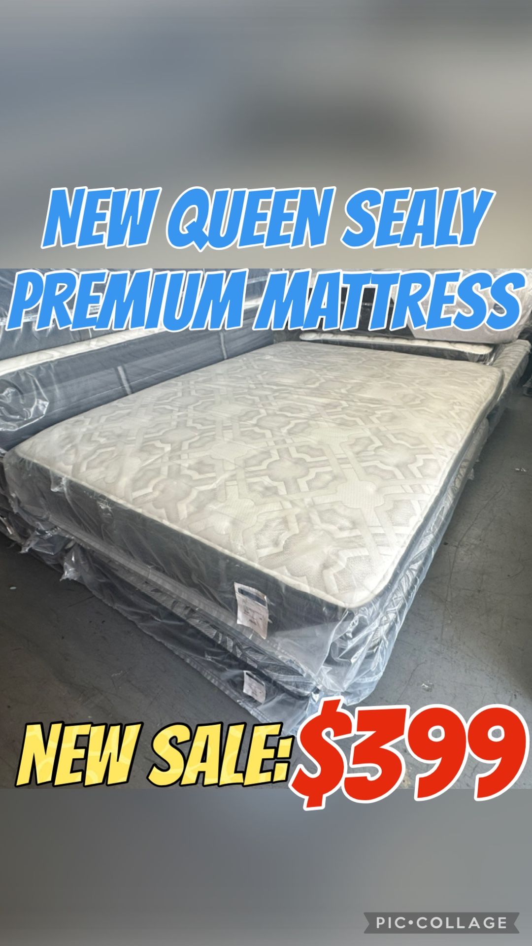 NEW QUEEN SEALY PREMIUM MATTRESS
