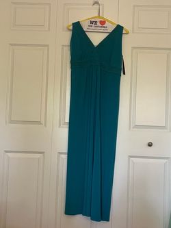 Teal Sleeveless halter Maxi Dress