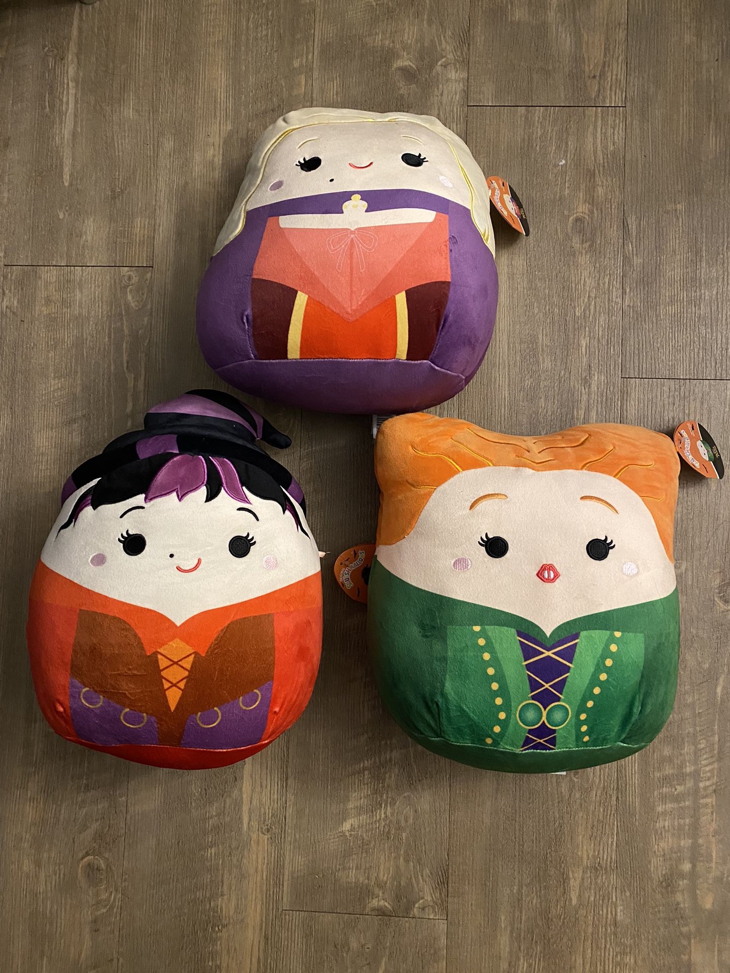 Squishmallows 14-Inch Hocus Pocus Set - Sanderson Sisters Witches