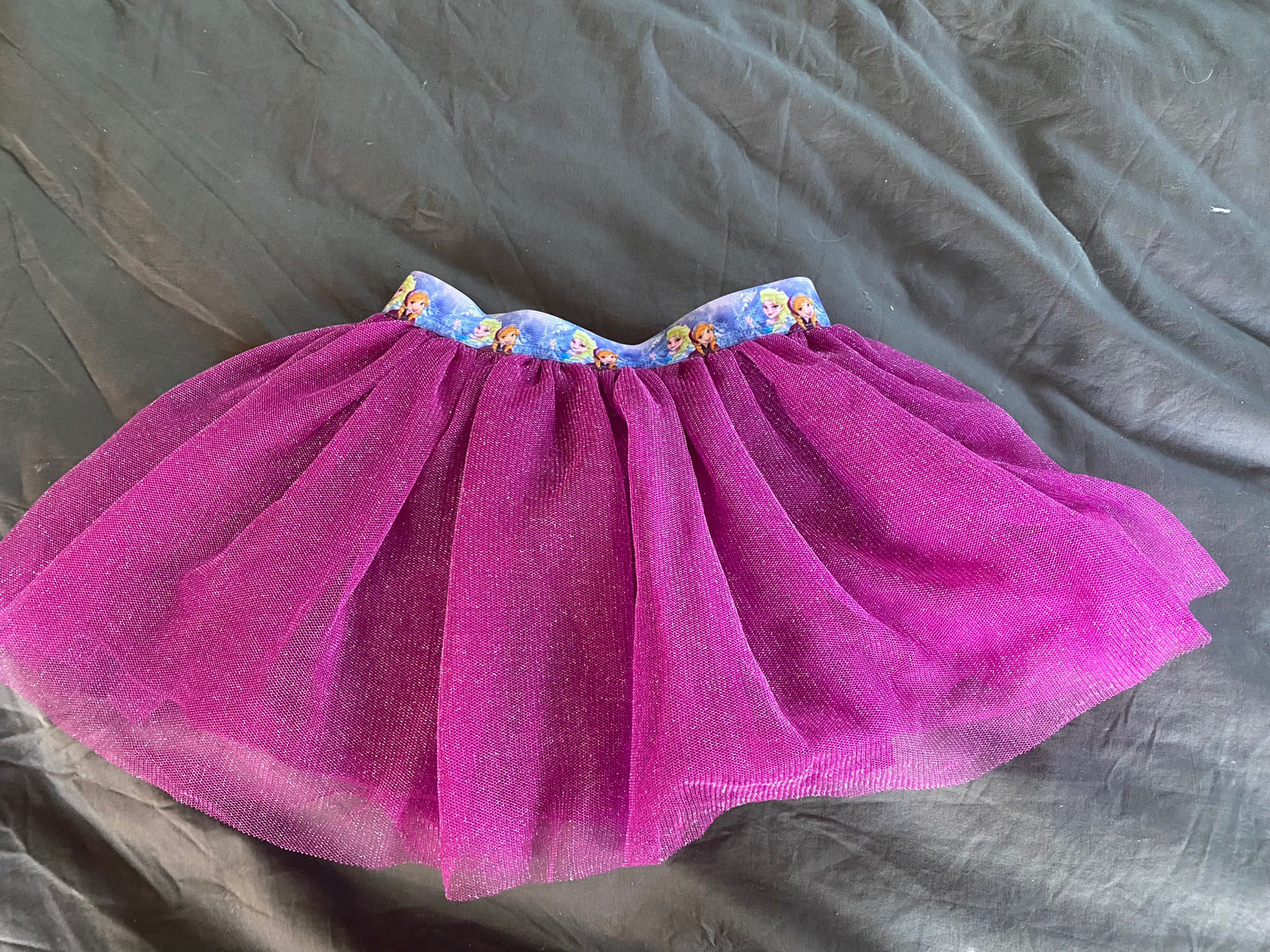 Disney Store Frozen Purple Sparkle Elsa Skirt Size 5 Girls