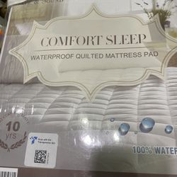 Twin Waterproof Quilted Mattress Pad