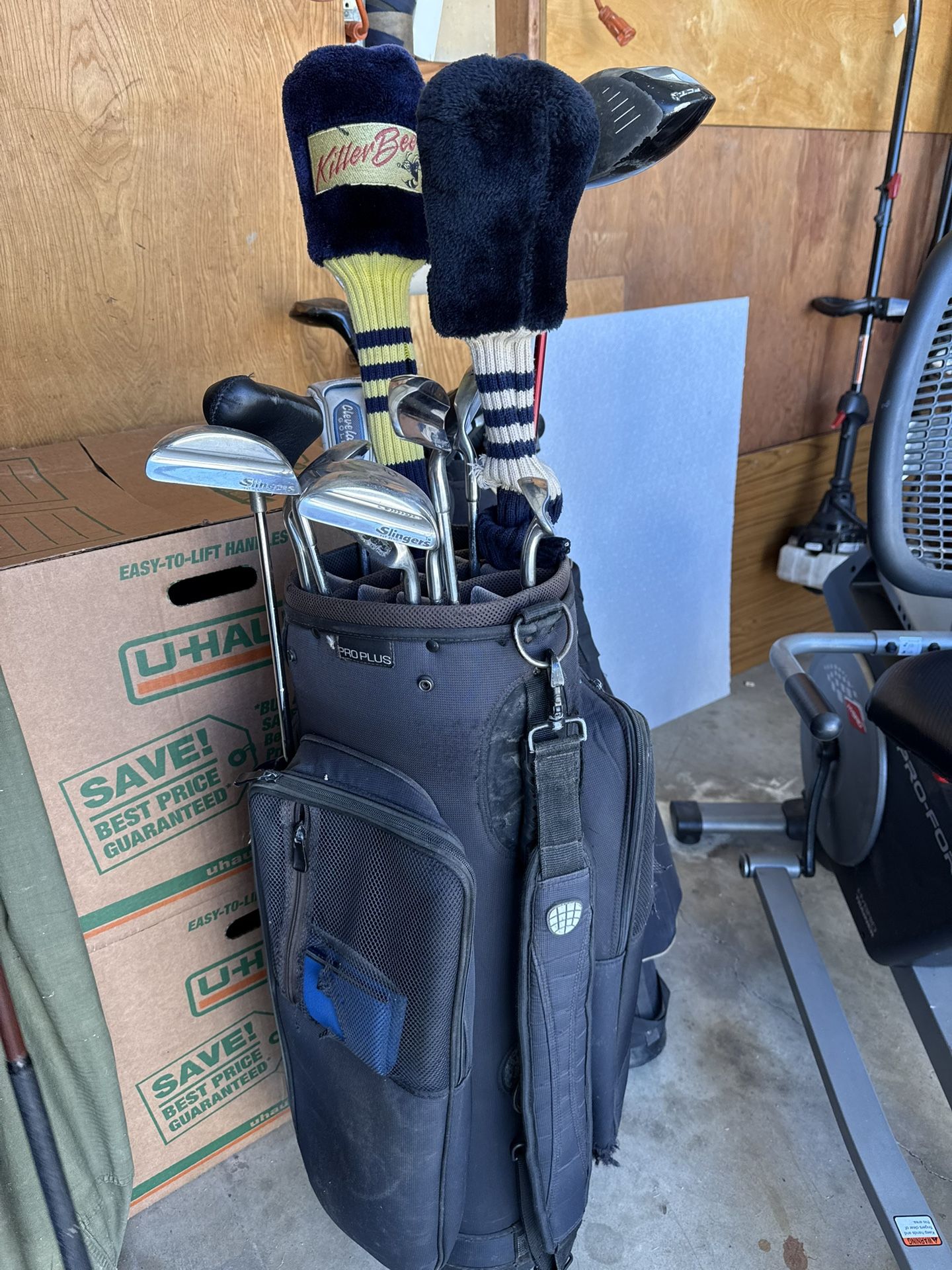 THREE SETS OF GOLF CLUBS - ASSORTED