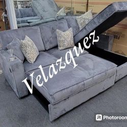 ✅️✅️Convertible Sectional W/ Cup Holder & W/ USB Port✅️
