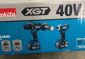 Makita 40V Max XGT Brushless Cordless 2-Pc. Combo Kit (Hammer Driver-Drill/Impact Driver) 2.5Ah $469 Plus tax at Home Depot $515 after tax